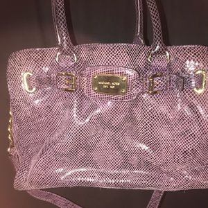 Snake print handbag